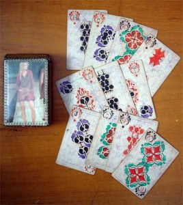 Playing cards made by Russian prisoners in the 1980s are among the library’s collection.